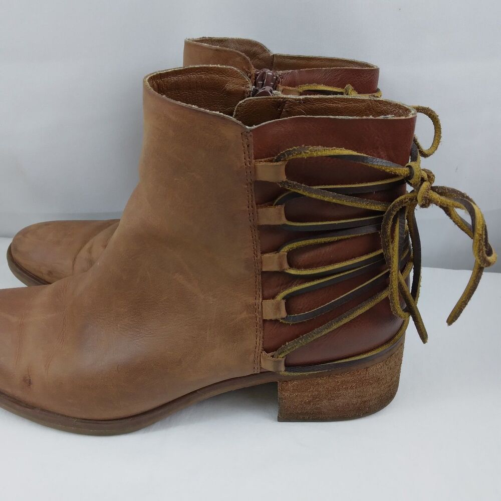 Korks By Kork Ease Belaya Boots Casual Ankle Bootie Brown Leather Women's 8.5 M - Picture 9 of 16